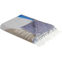 Beliani Couverture Yaladi Tissu 130 X 170 Cm Multicolore