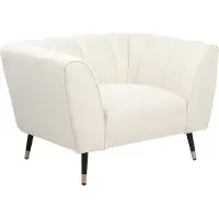 Beliani Fauteuil Orsta Beige Clair