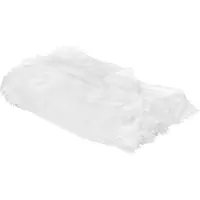 Beliani Couvre-lits DELICE Tissu 150 x 200 cm Blanc