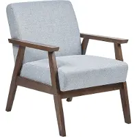 Beliani Fauteuil Asnes Gris Clair