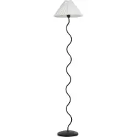 Beliani Lampadaire en métal noir et blanc Jikawo