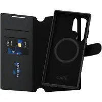 CARE by PanzerGlass Étui de télephone portefeuille Tango 2 en 1 avec MagSafe Samsung Galaxy S24 Ultra - Black