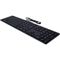 Matias FK318PCLBB-FR Wired Backlit Aluminum Keyboard for PC Black - AZERTY