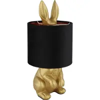 Globo Lighting Lampe de table, design lapin, or, H 41 cm