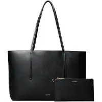 Calvin Klein Cabas 'Foil Logo Tote With' noir