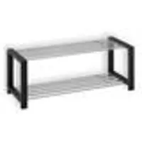 Idimex Etagère À Chaussures Arina 2 Tablettes Noir
