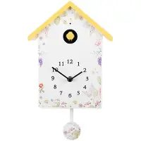 Clayre & Eef Coucou 20x10x26 cm Blanc Plastique