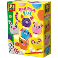 SES Creative Kit De Loisirs Créatifs Pom Pom Pets (s14789)