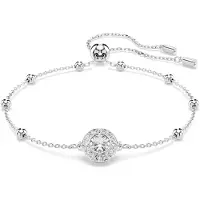 Swarovski Una Angelic Armband Rundschliff Weiss Rhodiniert