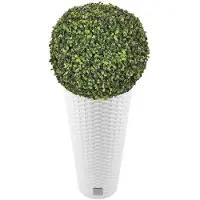 Wellhome Rato 30x30x57.2 Cm Flowerpot Blanc