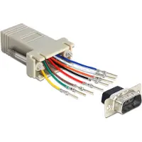 DeLOCK 65462 changeur de genre de câble Sub-D 9 RJ45 Gris