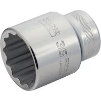 Bahco 3/4´´ Bi-hex Socket 46 Mm Argenté