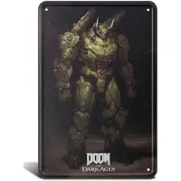 Doom The Dark Ages Atlan Metal Sign 20x30 Cm Argenté