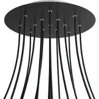 Creative Cables Kror4015f103 Xxl Rose-one Kit Rond Noir Mat