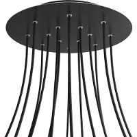Creative Cables Krovnr4014f103 Xxl Rose-one Rond Mat Noir Kit De Roses