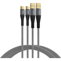 EFB Elektronik EFB USB-A auf USB-C Kabelset 60W QC 3A 2x3m grau