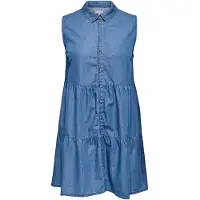 ONLY Robe-chemise 'CARBea' bleu denim