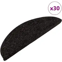 vidaXL Tapis d'escalier auto-adhésifs 30 pcs anthracite 56x17x3 cm