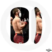 MANIACASE Souris Sans Fil - - Khabib Nurmagomedov - USB Wifi Inclus - Compatible Mac et PC - Blanc