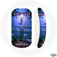 MANIACASE Souris sans fil - - Army of the dead - Couleur bleue - Clé USB wifi incluse - Compatible Mac et PC