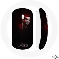 MANIACASE Souris Sans Fil - - Lucifer - Noir - USB Wi-Fi - Compatible Mac et PC