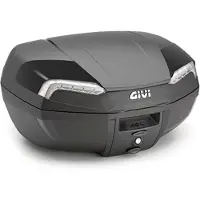 Givi TOPCASE E46 RIVIERA MONOLOCK PLAQUE 46L Noir/argent bleu