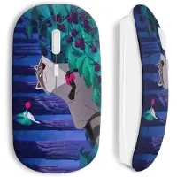 MANIACASE Souris Sans Fil - - Pocahontas Meeko - Couleur Bleu - Clé USB Wi-Fi incluse - Compatible Mac et PC