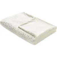 Beliani Couverture ALAZEYA 130 x 180 cm Crème