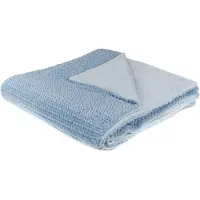 Beliani Couverture Bjas 200 X 220 Cm Bleu