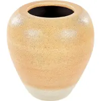 Beliani Vase décoratif en terre cuite orange / beige 34 cm SKIONE (1x)