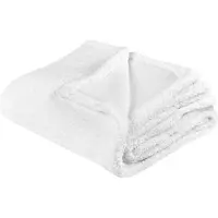 Beliani Couverture Mirge 125 X 150 Cm Blanc