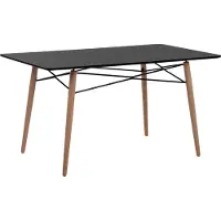 Beliani Table De Repas Biondi Noir