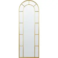 Beliani Miroir CROSSES Métal Doré