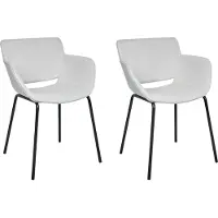 Beliani Ensemble de 2 chaises de salle à manger Axtel Gris clair Lumarko !