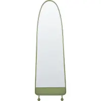 Beliani Miroir PARNAY Métal Vert olive