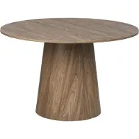 Beliani Table De Repas Oyen Imitation Bois Bois Foncé