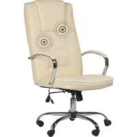 Beliani Fauteuil de massage Beige Grandeur Lumarko