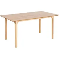 Beliani Table De Repas Delmas Bois Clair