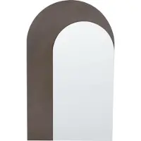 Beliani Miroir PIGNY Marron