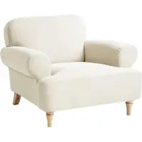 Beliani Fauteuil Kiberg Beige Clair