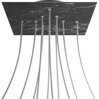 Creative Cables Krovnq4010f104 Xxl Rose-one Square Kit Roses En Marbre Marquina