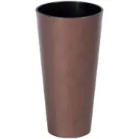 Prosperplast 15.5l Tubus Slim Corten Collection 25x25x47.6 Cm Flowerpot Doré