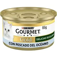 Purina Casse-croûte Gourmet Gold Delicias Suculentas Ocean Fish 85g 24 Unités