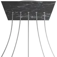 Creative Cables Kroq405lf104 Xxl Rose-one Square Kit De Roses En Marbre Marquina