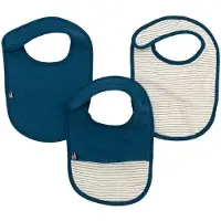 DOMIVA Bavoir Domiva Bleu Coton Set de 3 Pièces pour Bébés