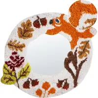 Beliani Miroir BORITI 51 cm 40 cm Blanc