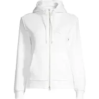 Gant pour femme. 4202588 Sweat à capuche zippé Tonal Shield blanc cassé (S), Casuel, Coton