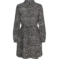 ONLY Robe-chemise 'ONLNOVA' greige / noir