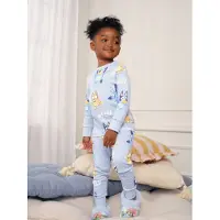 Next Pyjama bleu clair / bleu foncé / orange