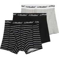 Jack & jones Junior Sous-vêtements 'JACSOHO' gris chiné / noir / blanc